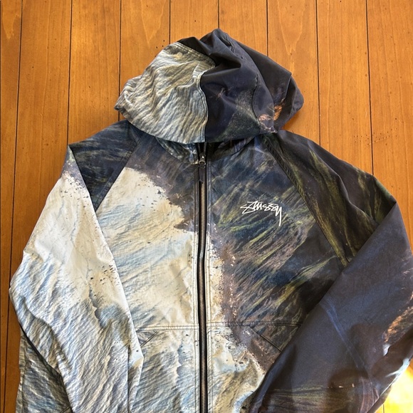 Stussy Other - Stussy Blue and Gray Hooded Jacket NA
